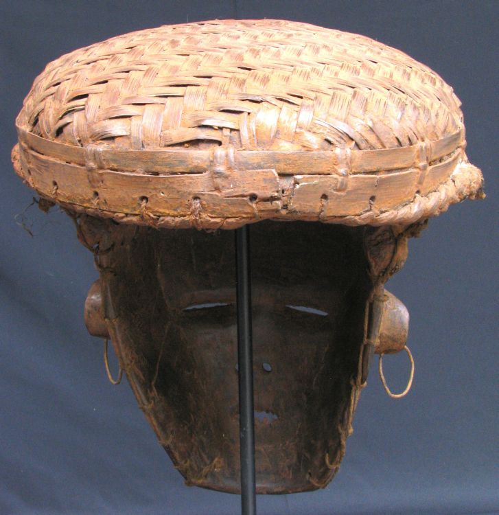 CHOKWE   AFRICAN CEREMONIAL MASK   ANGOLA # 10790  