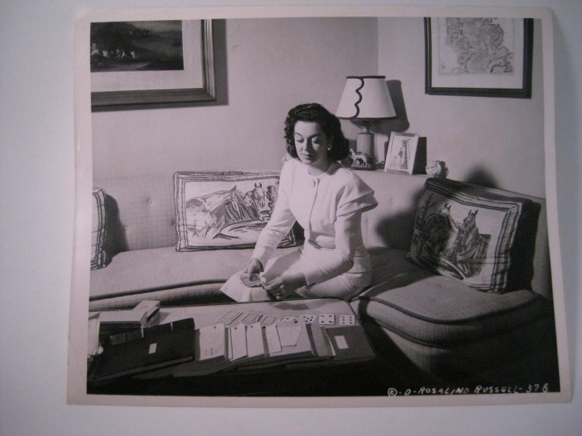 Rosalind Russell 1947 Black & White Headshot (AG3)  