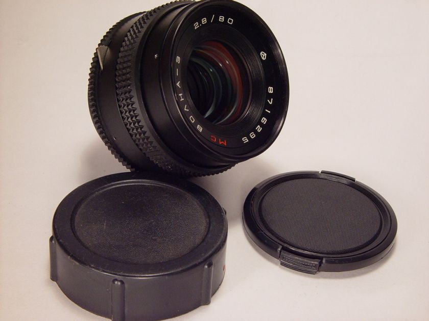 Lens MC Volna 3 2.8/80mm Kiev 88. Exc++. s/n 8716295  