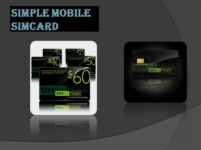 BRAND NEW SIMPLE MOBILE STARTERKIT SIMCARDS NON ACTIVATED  