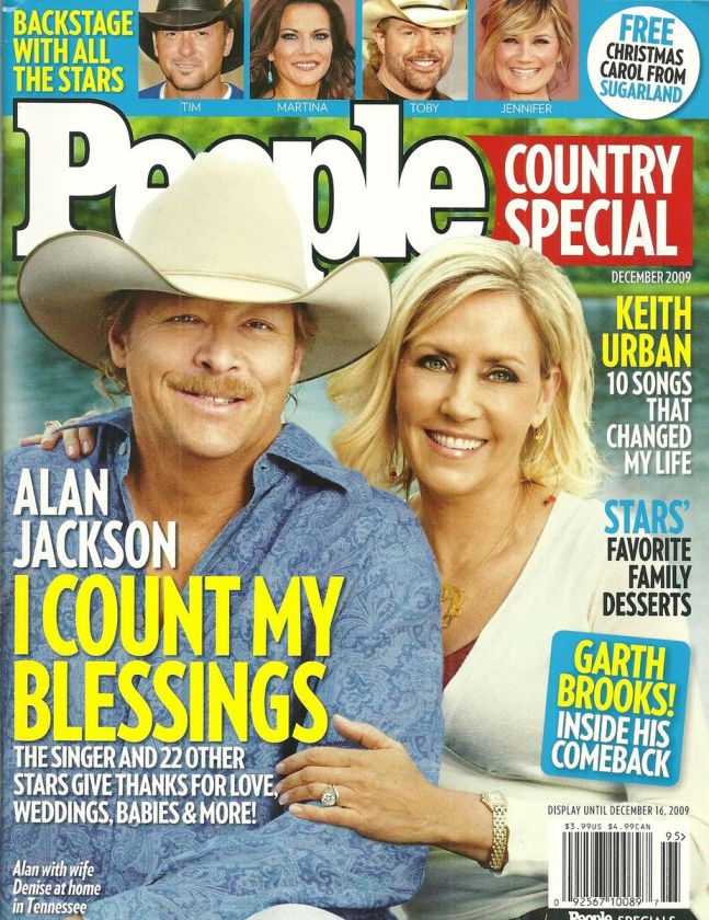 Alan Jackson, Tim McGraw, Jennifer Nettles, December 2009 People 