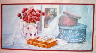 VINTAGE HAT BOX~GLOVES~LACE Embroidery PRINTED New KIT  