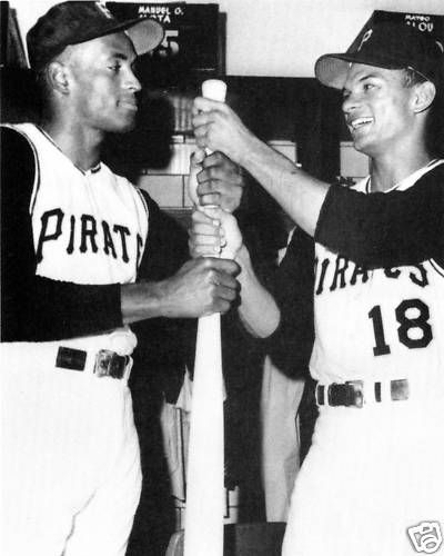 Roberto Clemente Matty Alou Pirates photo bw670  