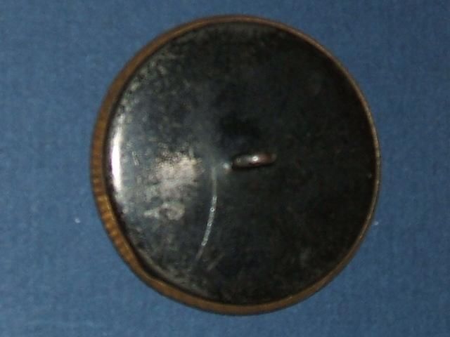 Antique VERBAL COPPER Picture Button, Mythology Minerva  