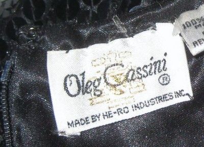 VTG Oleg Cassini SEQUINS Peplum WIGGLE Dress  