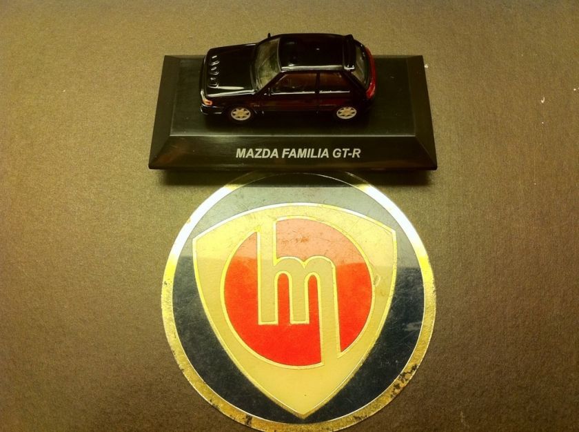   Speed Japan Familia 323 GTX GTR GT Ae Protege Model Car Emblem Badge