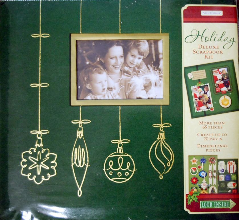 Christmas or Graduation Scrapbook Kits 20 Predesigned sheets, Holiday 