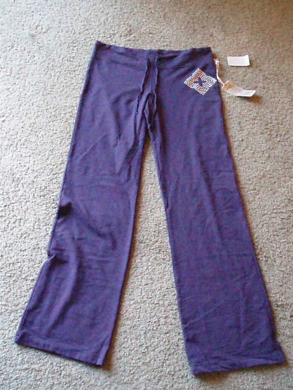 Pink Lotus Juliet Embellished Yoga Pants and Jacket size L Purple 