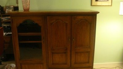 STUNNING MAHOGANY ARMOIRE ENTERTAINMENT CENTER BY THOMASVILLE  