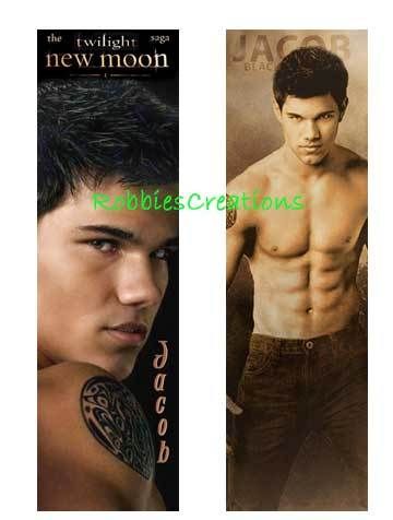 JACOB BLACK   Twilight New Moon BOOKMARK Edward poster  