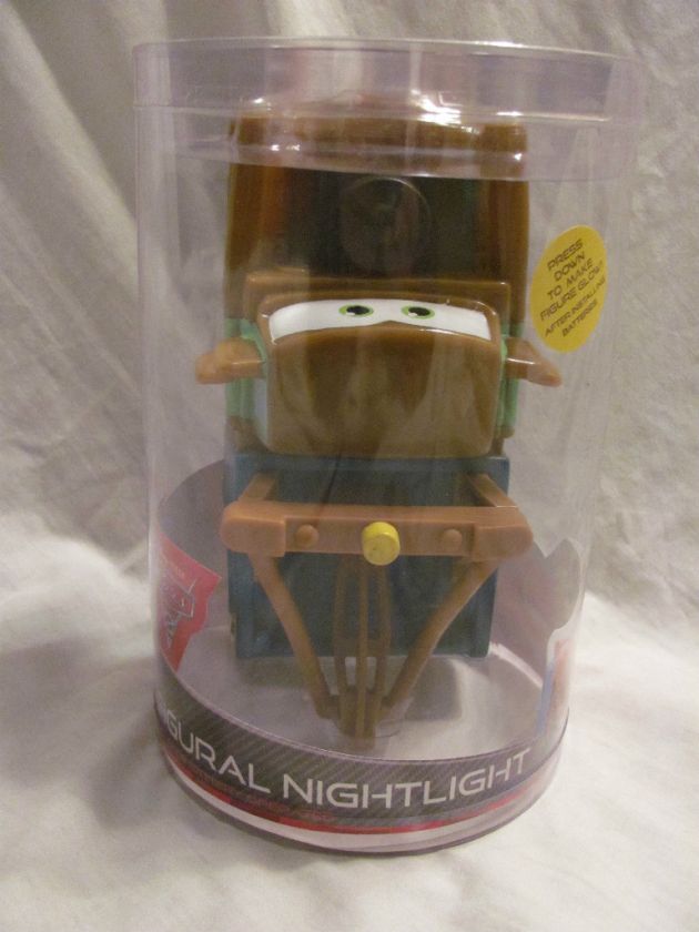 BRAND NEW DISNEY CARS GLOWING FIGURAL NIGHTLIGHT LAMP TOW MATER NIGHT 