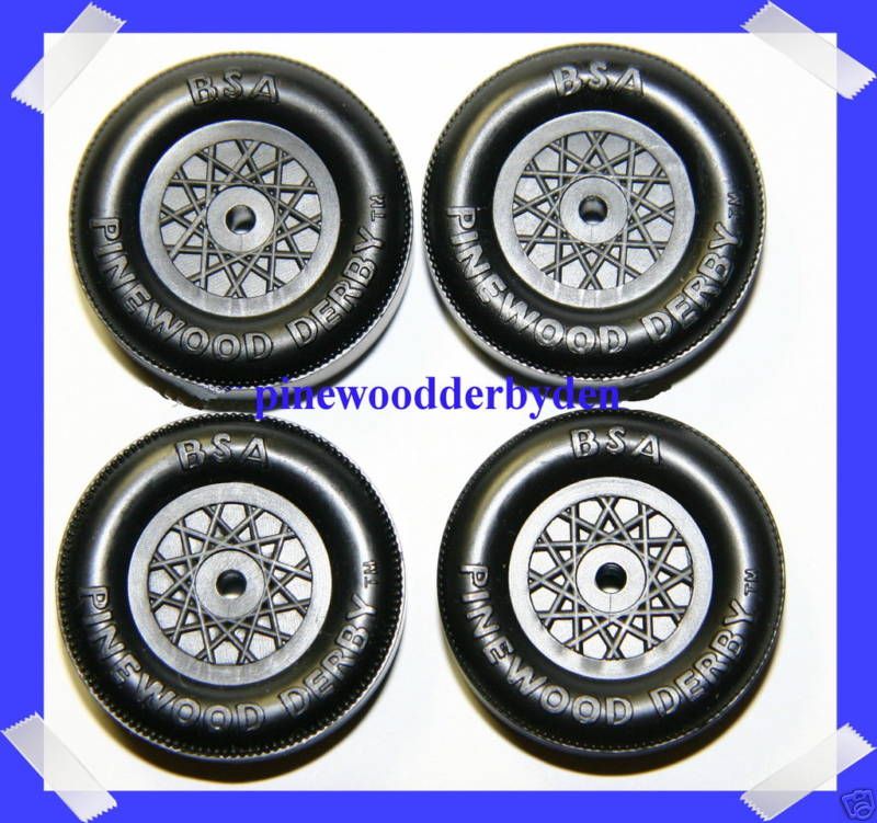 PINEWOOD DERBY STOCK MOLD MATCHED WHEELS (UN TOUCHED)  