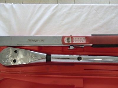 Snap On TQR600E Torque Wrench Adj Click Type Detach Ratchet, 200 600 