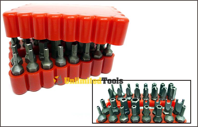 33 New Security Bit Torx Tampered Proof Drills & Drivers Screwdriver 