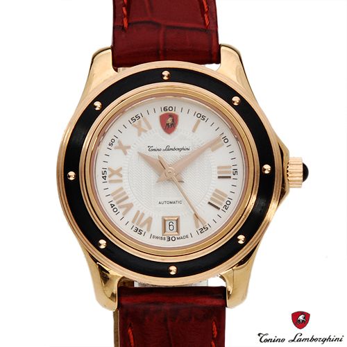 Tonino Lamborghini 35.96 Date Swiss Automatic Movement Ladies Watch 