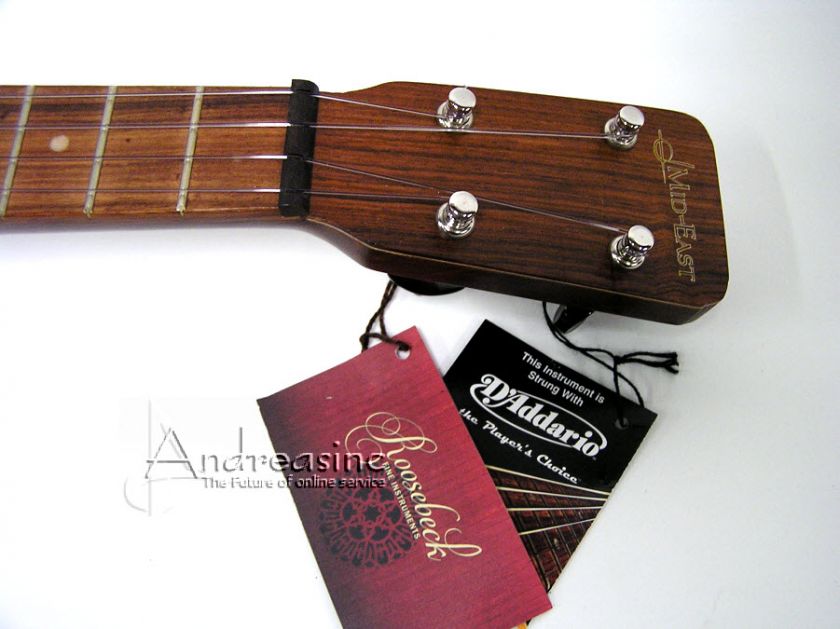 NEW PRO QUALITY SOLID ROSEWOOD BALALAIKA UKULELE ~ BLEMISHED ~ BLACK 