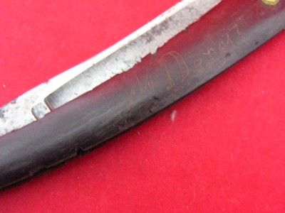 Antique Wade & Butcher FOR BARBERS ONLY Chopper Straight Razor 