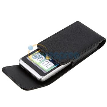 For Motorola Milestone 2 Leather Pouch+Privacy Guard  