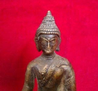 Antique Old Shakyamuni Buddha Statue Handmade In Nepal  