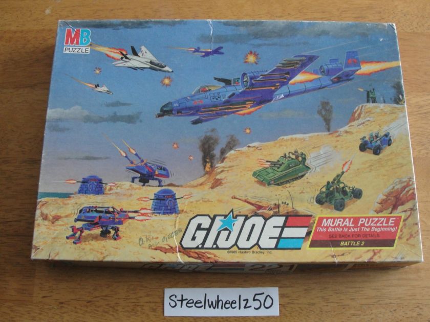 1985 GI Joe Mural Puzzle Battle 2 221 Vintage RARE HTF  