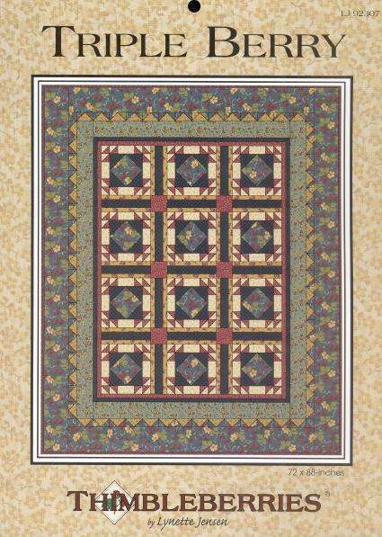 Quilt Sew Pattern Thimbleberries TRIPLE BERRY Patch  