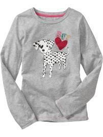 NWT GAP KIDS DOG SHIRT GREY BFF HEART SMALL 6 7 T TOP  