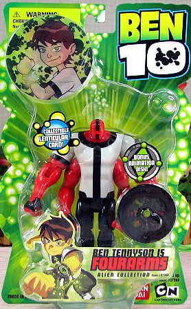 BEN 10 TEN TENNYSON ALIEN COLLECTION FOUR ARMS 1ST ED  