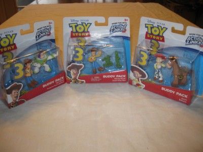 NEW Lot Of 3 Action Links Toy Story Buddy Packs Jessie Hero Woody 