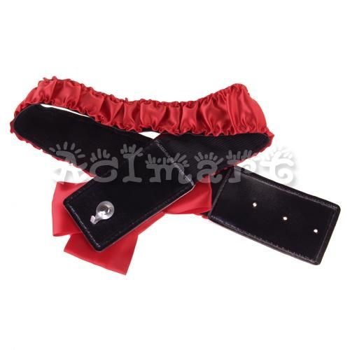 Girl Dress Satin Wide Belt Elastic Waist Band Bow Tie  