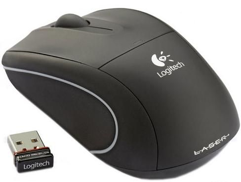 Logitech V450 Nano Cordless Mouse for Notebooks Jet Black