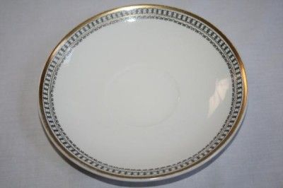 522 ALFRED MEAKIN Vintage Cream Black Gold Saucer  