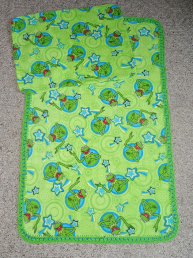 CRIB/TODDLER BLANKET&PILLOWCASE   KERMIT THE FROG  