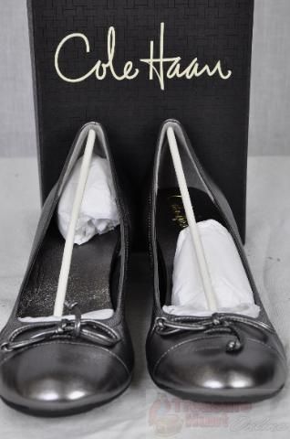 Cole Haan Air.Talli.Lace.Wedge D34121   Dark Silver Metallic Sz 8.5 