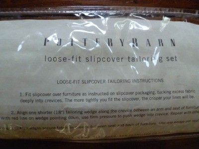 POTTERY BARN LOOSE FIT TAILORING SLIP COVER CHAIR NEW  