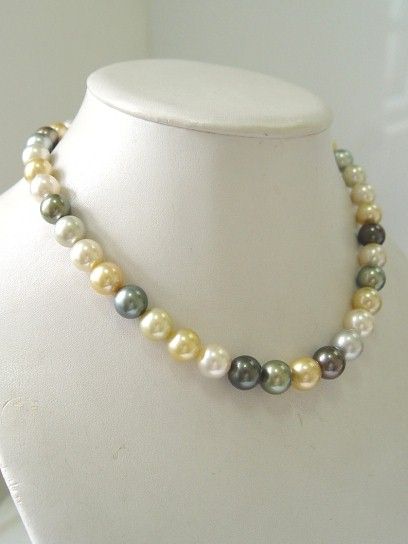 Multi Color South Sea & Tahitian Pearl Strand   AAA  