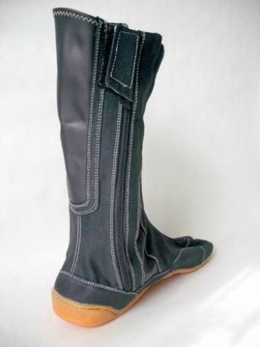 Japanese Tabi Zippered Long Boots 26.5cm Ninja  