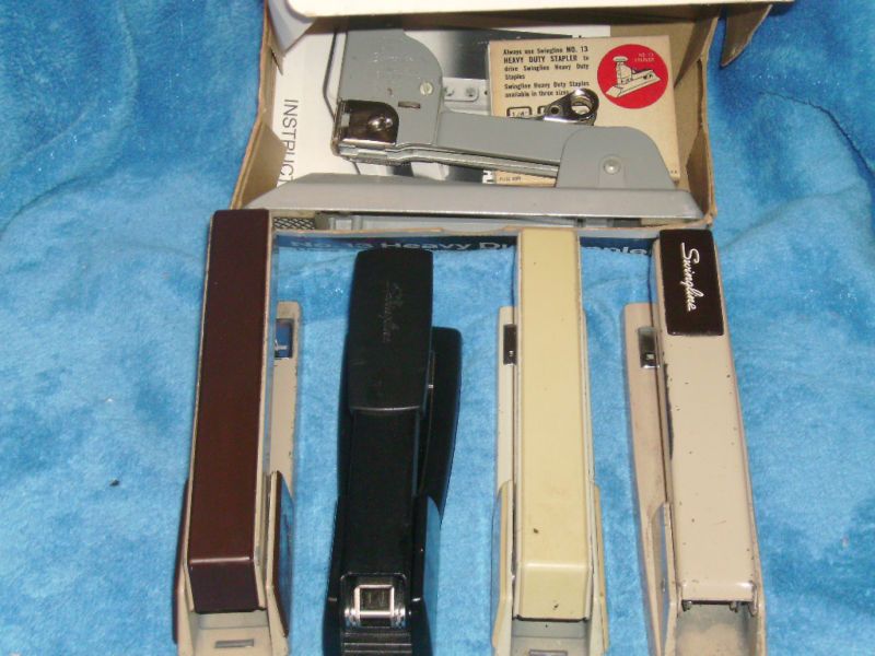 SWINGLINE HEAVY DUTY STAPLER # 13 ORIGINAL BOX LOT OF 5  