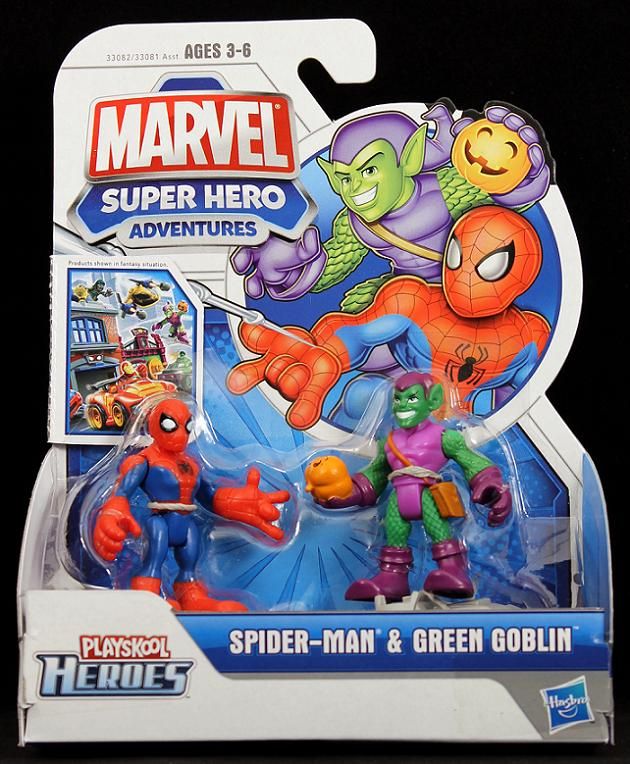 2011 HASBRO MARVEL SUPERHERO SQUAD PLAYSKOOL SPIDER MAN  