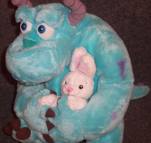  Monsters Inc SULLEY W BUNNY Plush Animal  