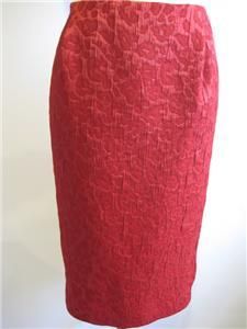 DANA BUCHMAN RED SKIRT WOMAN MISSES SIZE 12 NWT $275.00  