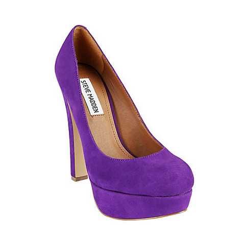 STEVE MADDEN BEASST PURPLE SUEDE WOMENS SLIP ON Size 8 M  