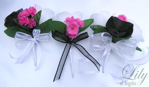   Bouquet Centerpiece Garland Pew Bow Flower Ball Silk Flower  