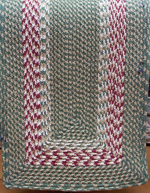 PRIMITIVE BRAIDED TABLE RUNNERS, 13 X 48, ASST COLORS  