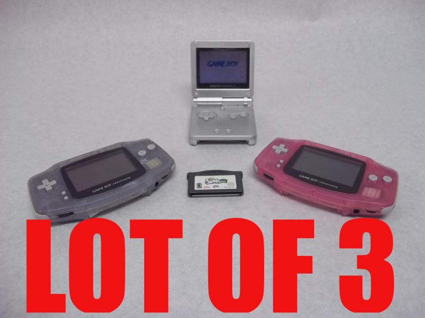 Lot 3 Nintendo Gameboy Advance/SP Hand Held Video Games  