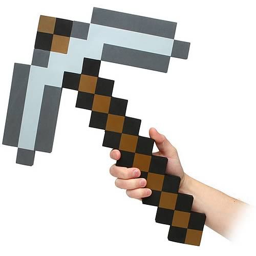 Brand New Sealed   Minecraft Foam Pickaxe  