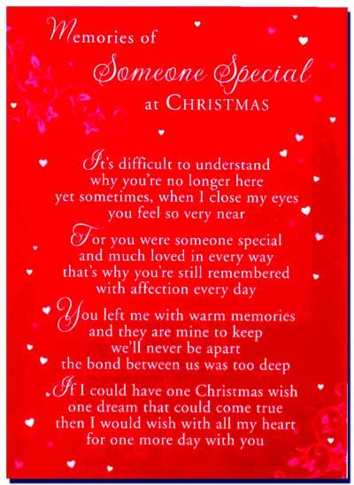 Memories of Someone Special at Christmas
