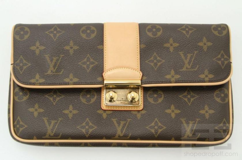 Louis Vuitton Sofia Coppola Monogram Canvas Clutch & Mirror, In Box 