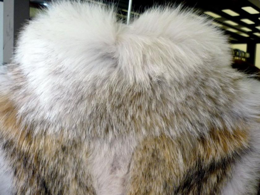 NIEMAN MARCUS FULL LENGTH COYOTE FUR COAT SMALL $7500  