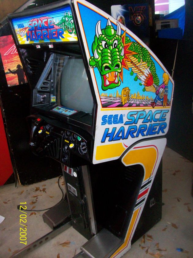 SEGA SPACE HARRIER SIT DOWN ARCADE MACHINE DEDICATED RARE  