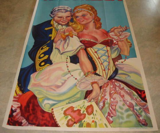 HUGE Old 1930s   CINDERELLA   Theatre POSTER 40x88  